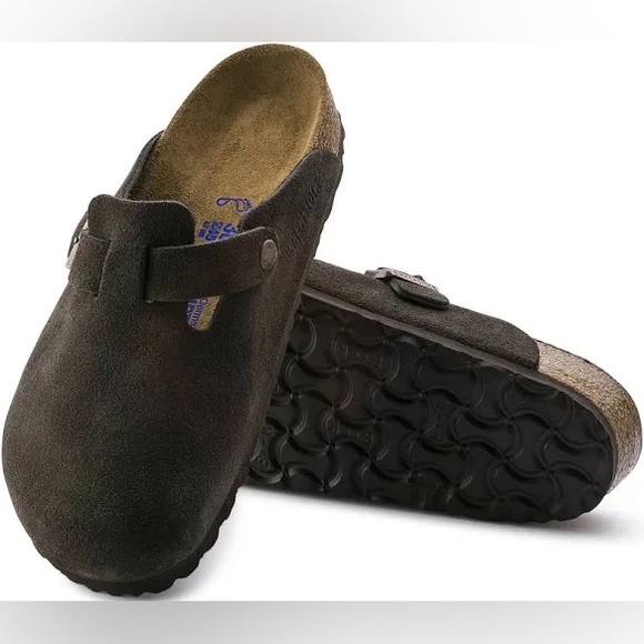 Birkenstock Boston Suede Leather Soft Footbed Clogs | Size 41 Narrow / Regular - Picture 2 of 15